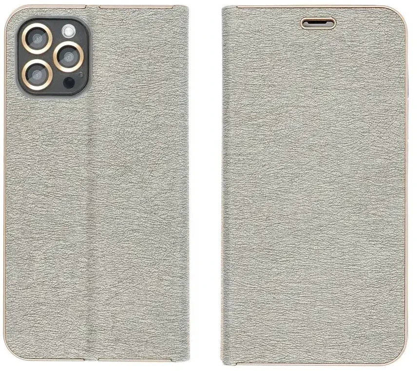 Oem Dėklas su klapką na Samsung S26 PLUS Luna Book Gold Sidabrinė