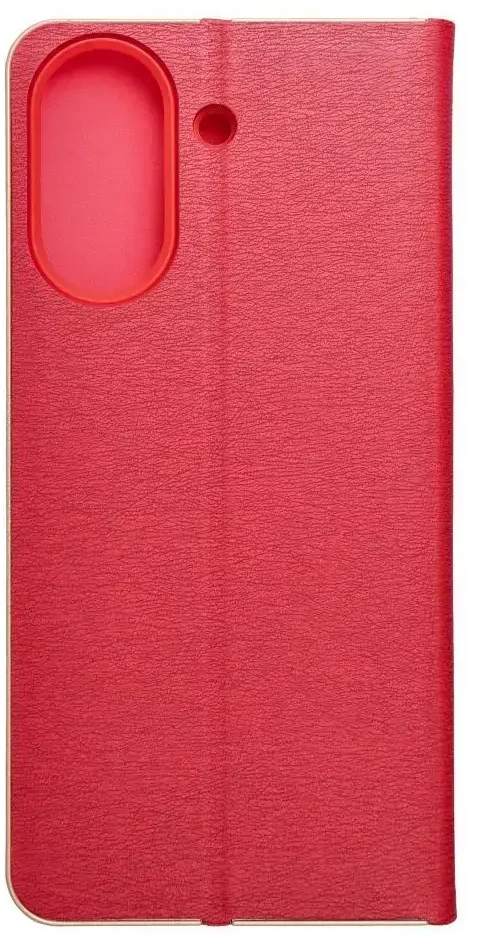 Dėklas Forcell Oem LUNA Book Gold skirtas Xiaomi Redmi 13C / POCO C65 raudonas
