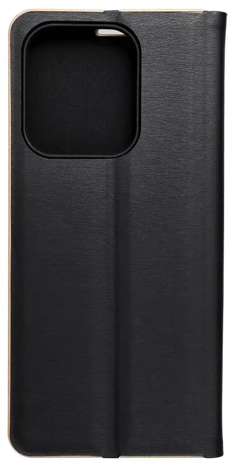 Oem LUNA Book auksinis dėklas, skirtas XIAOMI Redmi 15C, juodas