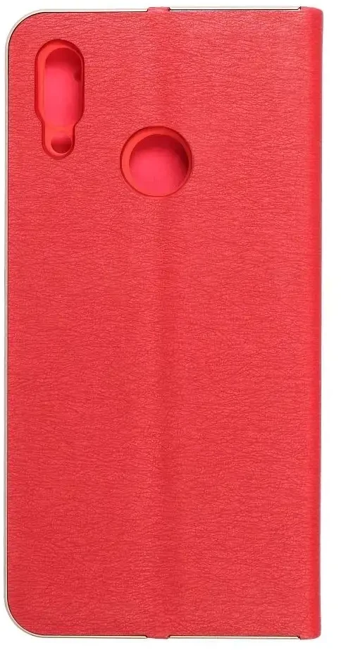 OEM atverčiamas dėklas Huawei P SMART 2019 Luna Book, aukso spalvos, raudonas