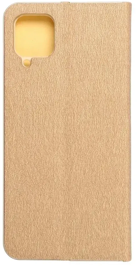 Dėklas Forcell Oem LUNA Book Gold skirtas Samsung Galaxy A12 / M12 aukso spalvos
