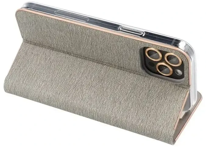 Dėklas Forcell Oem LUNA Book Gold skirtas Samsung Galaxy A53 5G sidabro spalvos