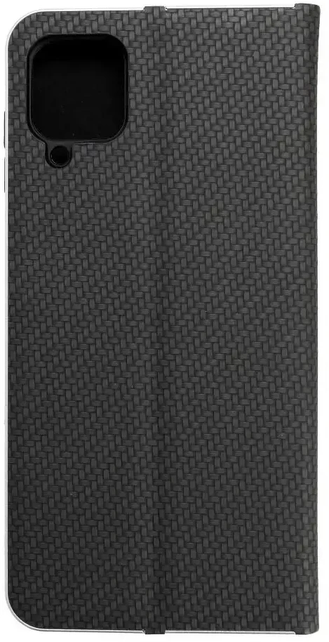 Dėklas Forcell Oem LUNA Book Carbon skirtas Samsung Galaxy A12 / M12 juodos spalvos