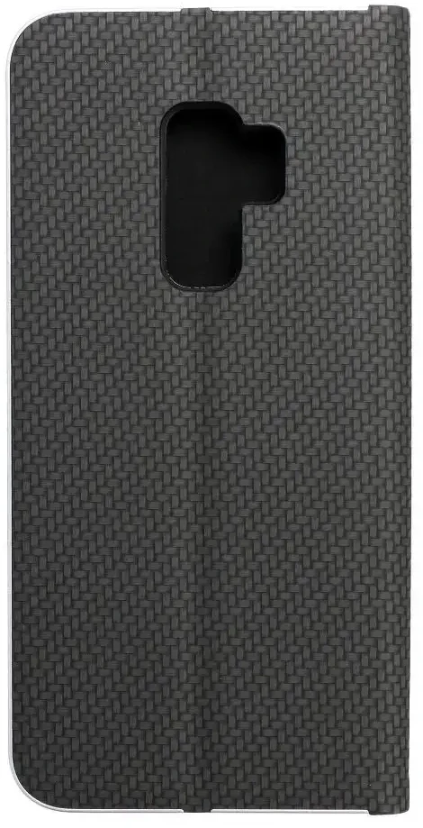 Dėklas Oem LUNA Book Carbon skirtas Samsung Galaxy S9 Plus juodos spalvos