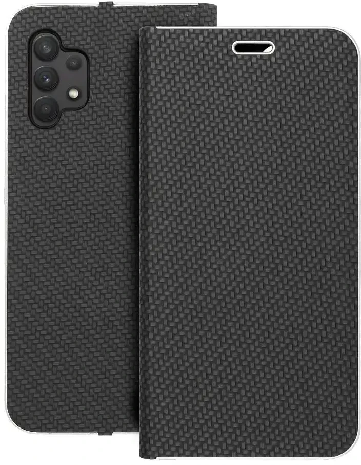 Dėklas Forcell Oem LUNA Book Carbon skirtas Samsung Galaxy A32 LTE ( 4G ) juodos spalvos