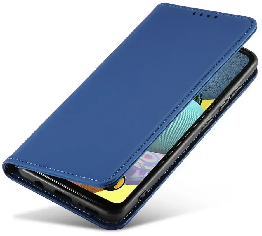 Hurtel Magnet Card dėklas skirtas Samsung Galaxy A13 5G, raudonas