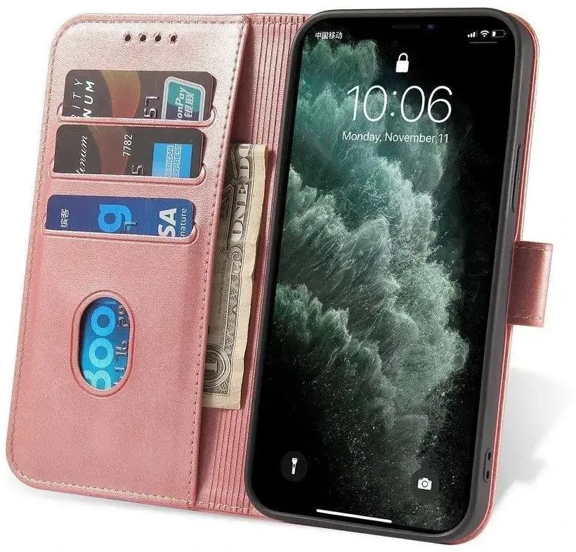 Hurtel atverčiamas dėklas skirtas Samsung Galaxy A73, rožinis