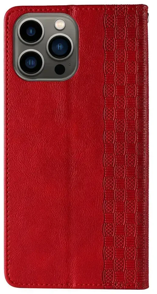 Hurtel Magnet Strap dėklas su dirželiu skirtas Samsung Galaxy S23+, raudonas