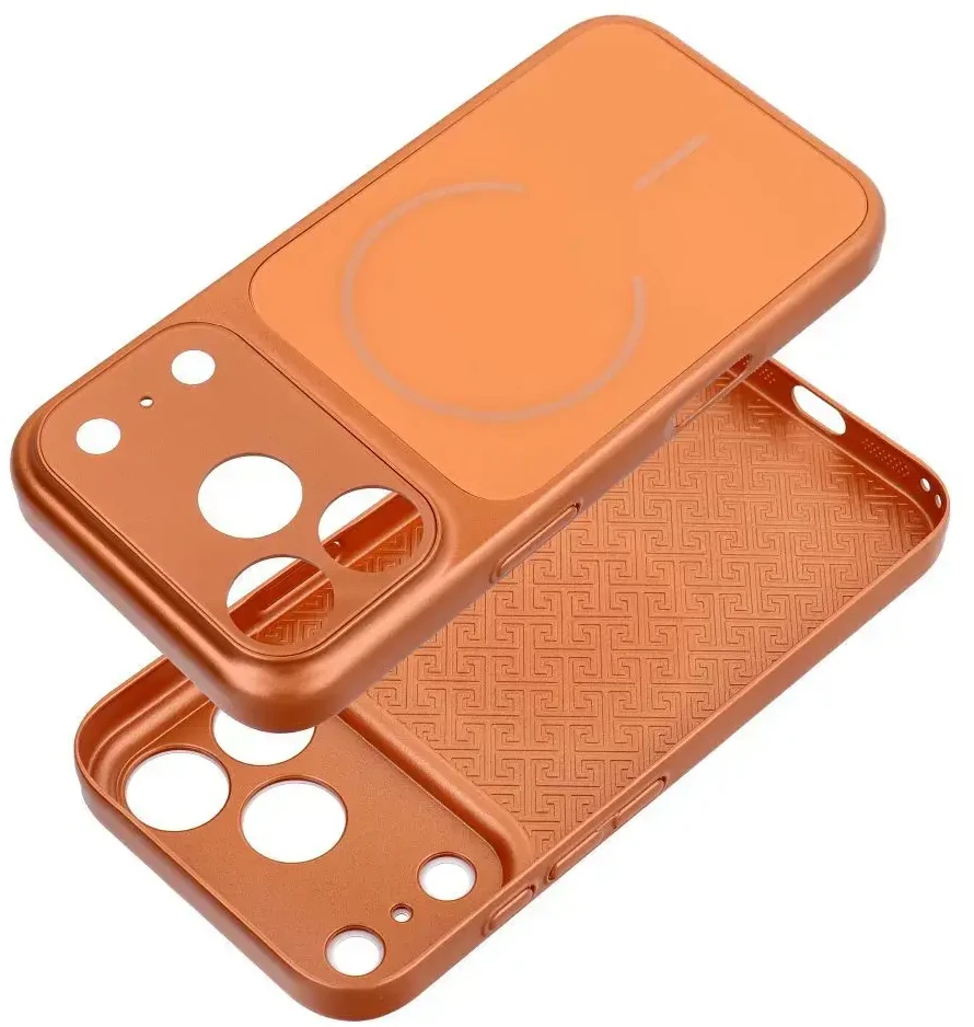 Oem Originalus „iPhone 13 PRO MAX Make 17“ dėklas, suderinamas su „MagSafe“ oranžinis