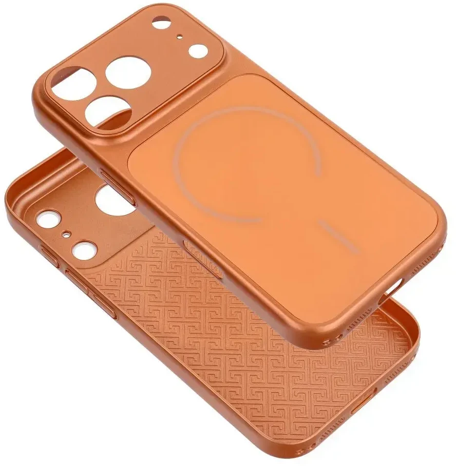 OEM dėklas, skirtas iPhone 11 PRO MAX Make 17, suderinamas su MagSafe, oranžinis