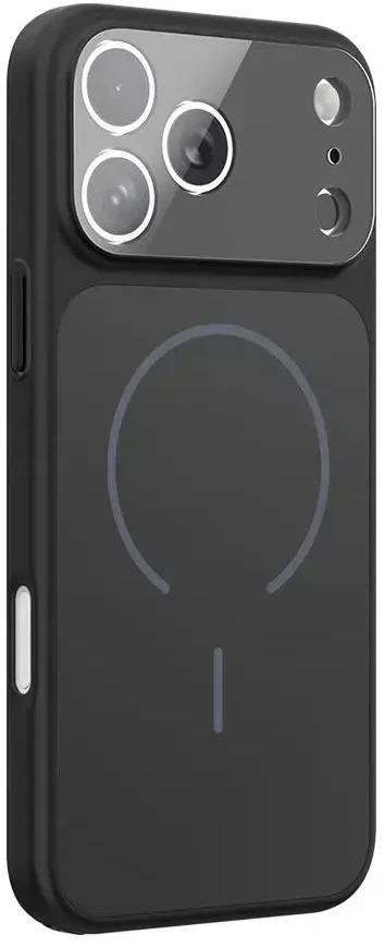Oem Originalus dėklas, skirtas „iPhone 17 Pro Max / 18 Pro Max“ (žemas kameros kraštas), suderinamas su „MagSafe“ (juodas)