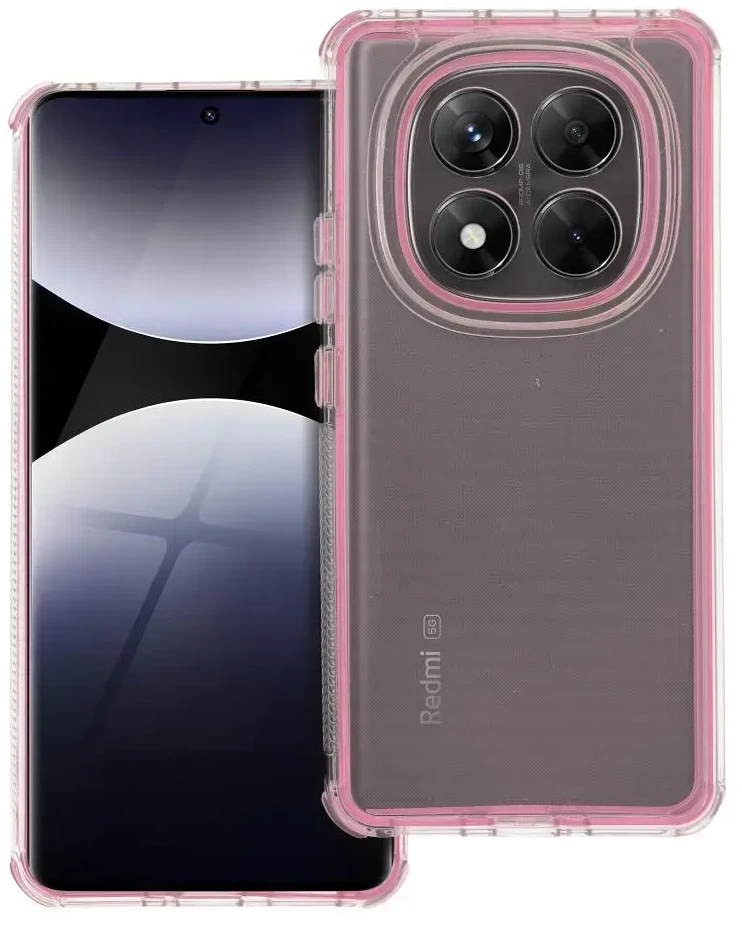 Oem MATRIX CLEAR Dėklas skirtas Xiaomi Redmi Note 14 PRO 5G / 14 PRO PLUS 5G powder rožinės spalvos
