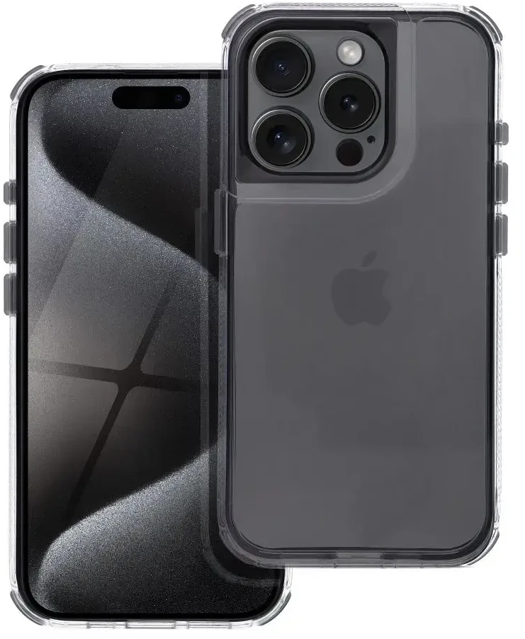 OEM dėklas, skirtas iPhone 12 Matrix Clear juodas