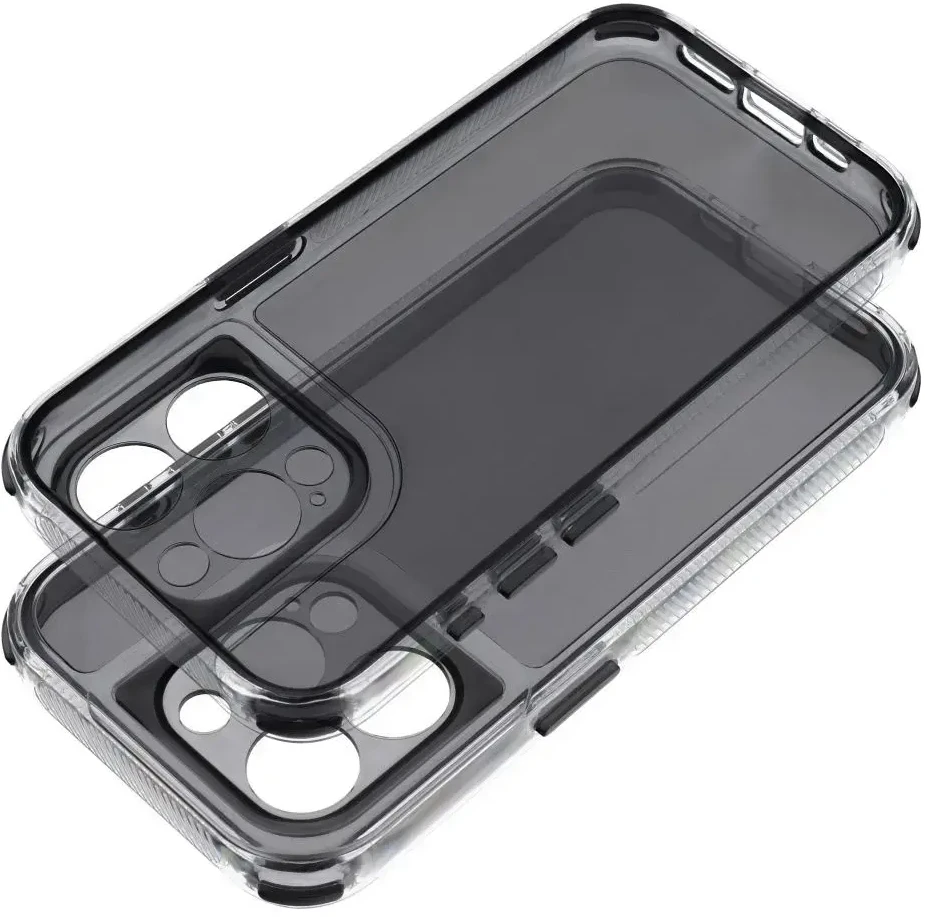 OEM dėklas, skirtas iPhone 12 Matrix Clear juodas