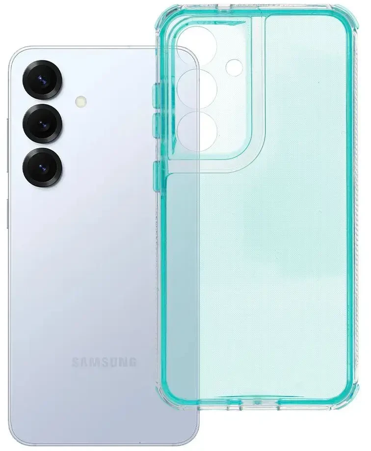 Oem MATRIX CLEAR Dėklas skirtas Samsung Galaxy S25 mėtų spalvos