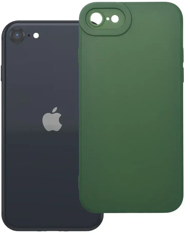 Oem Originalus iPhone 7 / 8 / SE 2020 / SE 2022 matinis 2.0 dėklas, tamsi žalias