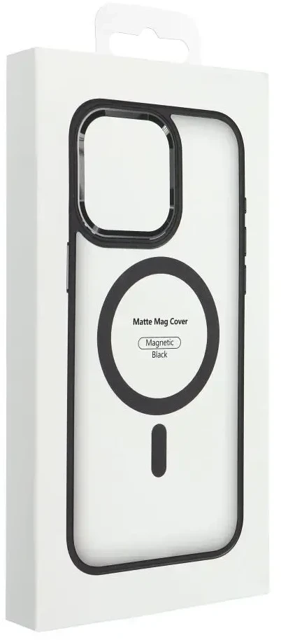 OEM dėklas, skirtas „iPhone 17 AIR“ matiniam „Mag“ dangteliui, suderinamas su „MagSafe“ juodu