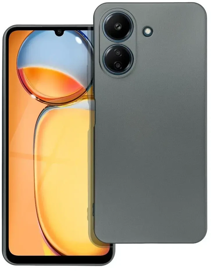 Oem METALLIC Dėklas skirtas Xiaomi Redmi 13C / POCO C65 pilkos spalvos