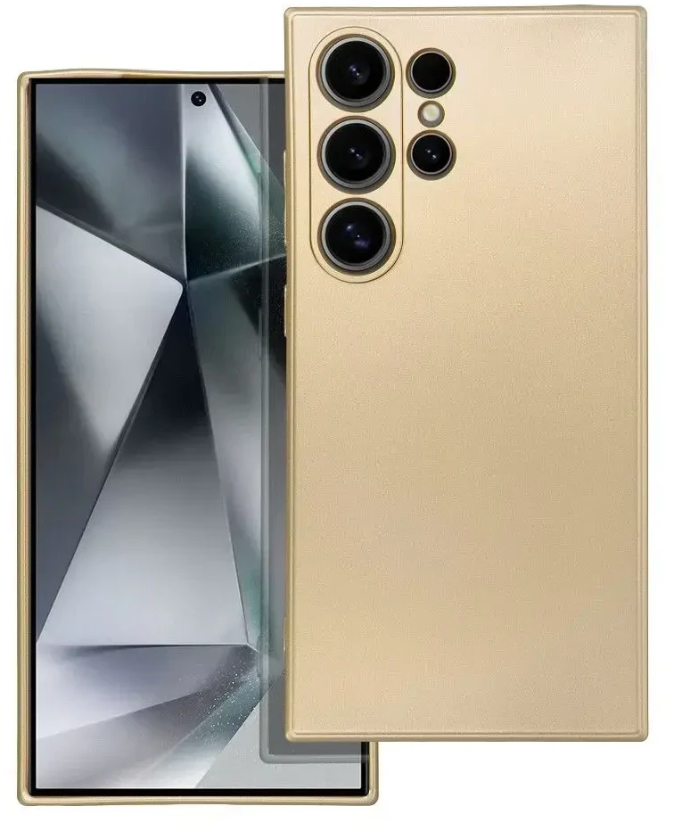 Oem METALLIC Dėklas skirtas Samsung Galaxy S24 Ultra aukso spalvos