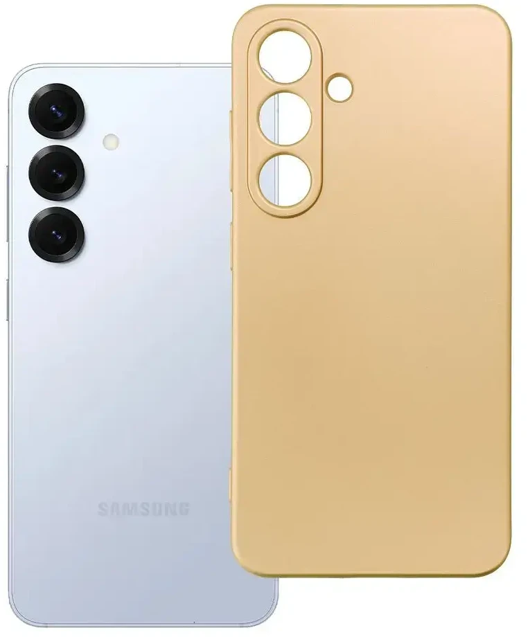 Oem METALLIC Dėklas skirtas Samsung Galaxy S25 aukso spalvos