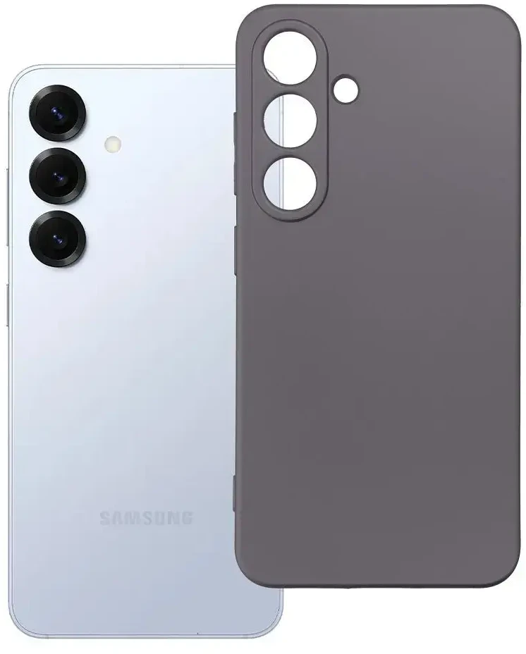 Oem METALLIC Dėklas skirtas Samsung Galaxy S25 pilkos spalvos