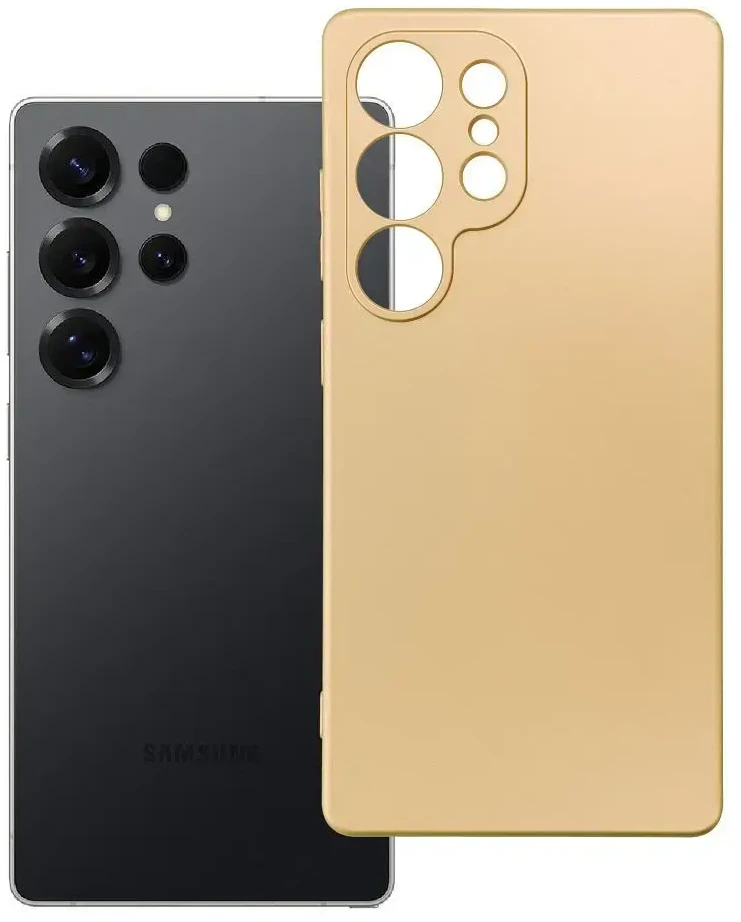 Oem METALLIC Dėklas skirtas Samsung Galaxy S25 Ultra aukso spalvos
