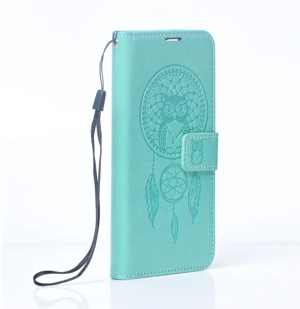 Forcell Oem MEZZO Book dėklas skirtas Xiaomi Redmi 9C / 9C NFC dreamcatcher žalios spalvos