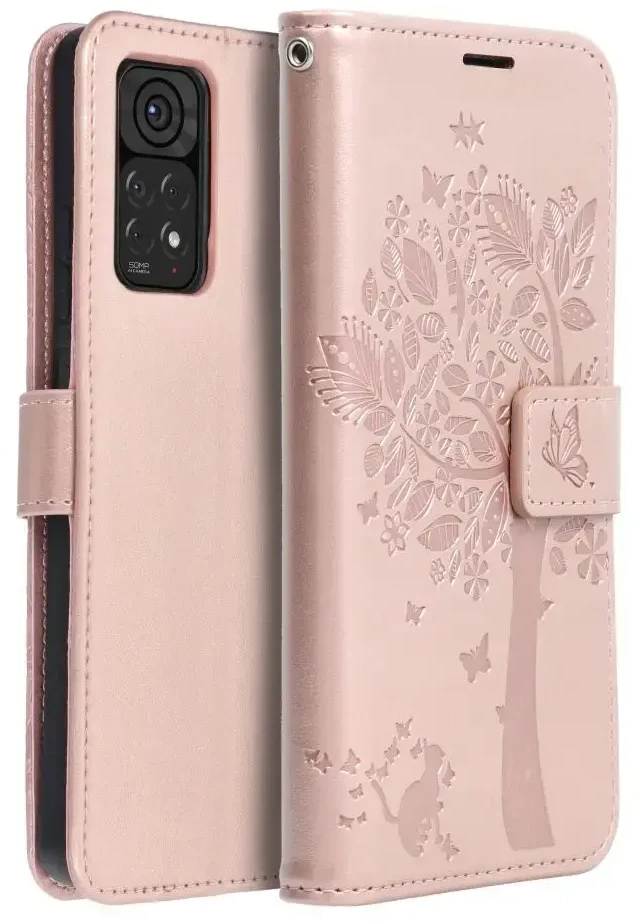 Forcell Oem MEZZO Book dėklas skirtas Xiaomi Redmi Note 11 Pro / 11 Pro 5G mandala rose auksinis