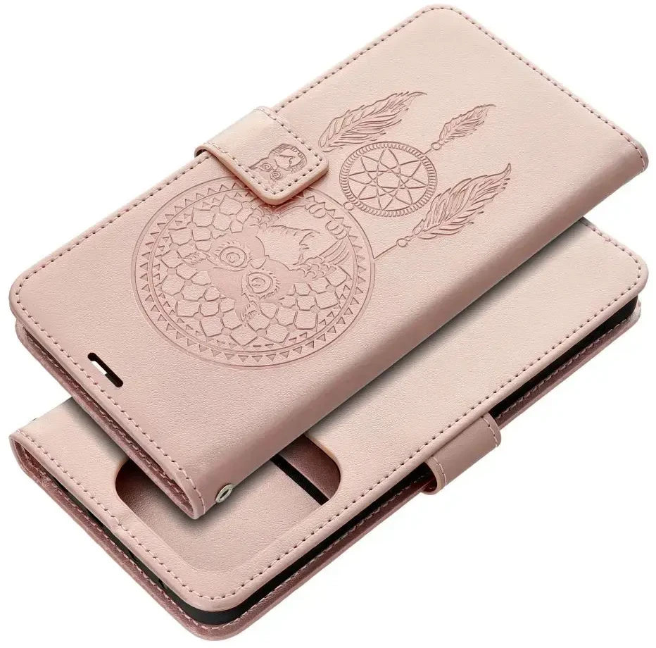 Oem MEZZO atverčiamas dėklas, skirtas XIAOMI Redmi Note 14 5G svajonių gaudytojui, rožinis auksas