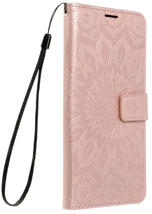 Forcell Oem MEZZO Book dėklas skirtas Xiaomi Redmi Note 10 / 10S mandala rose auksinis