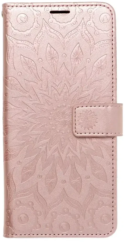 Oem Atverčiamas dėklas Xiaomi Redmi NOTE 15 PRO PLUS 5G Mezzo Book mandala aukso-rožinės spalvos