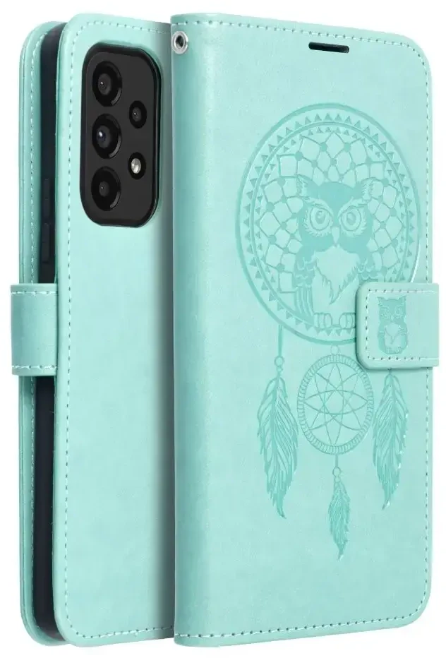Oem MEZZO Book dėklas skirtas Samsung Galaxy S20 FE / S20 FE 5G dreamcatcher žalios spalvos