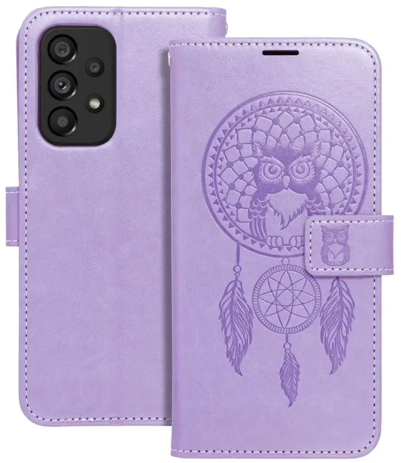 Forcell Oem MEZZO Book dėklas skirtas Samsung Galaxy A53 5G dreamcatcher violetinės spalvos