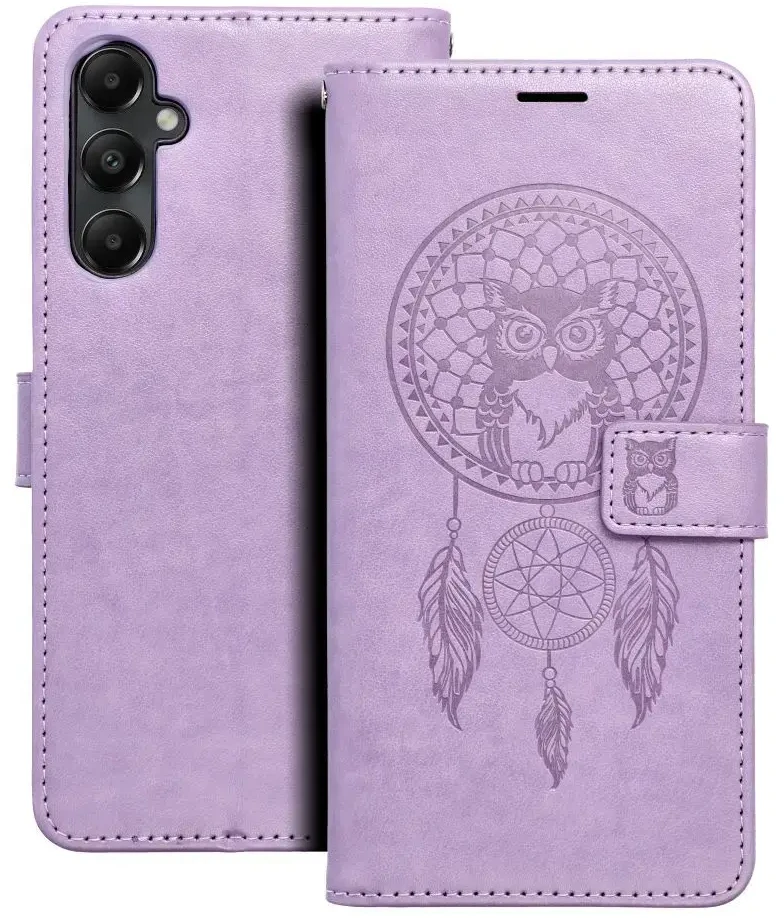 Oem Dėklas su klapką na Samsung A05s Mezzo Book łapacz snów violetinė