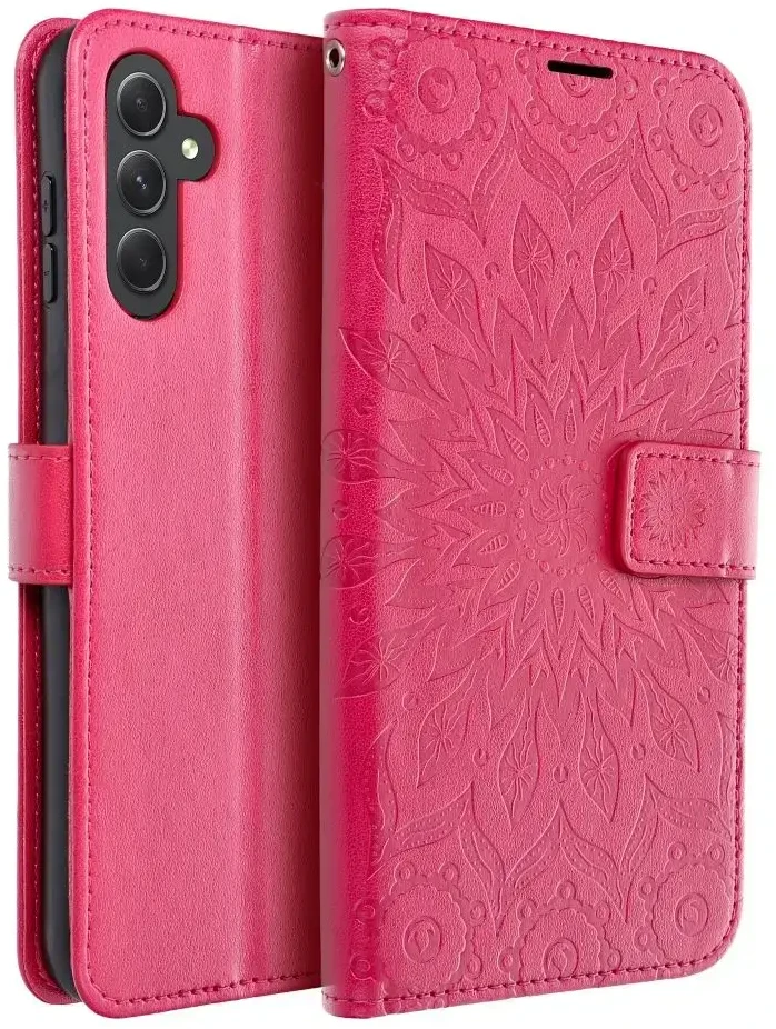 Telefono dėklas Oem MEZZO Book skirtas Samsung A54 5G, rožinės spalvos