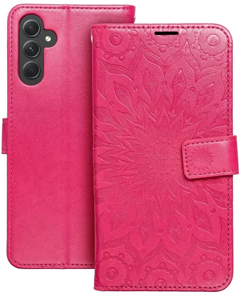 Telefono dėklas Oem MEZZO Book skirtas Samsung A54 5G, rožinės spalvos
