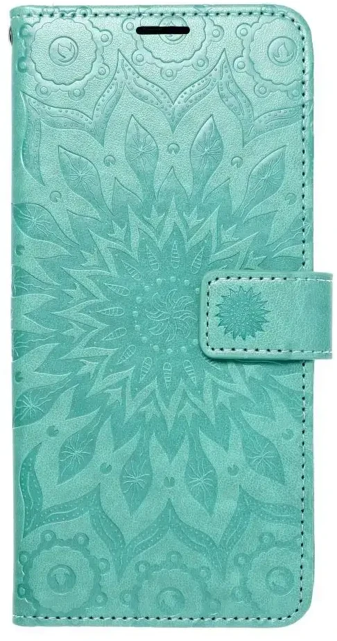Forcell Oem MEZZO Book dėklas skirtas Samsung Galaxy A12 / M12 mandala žalios spalvos