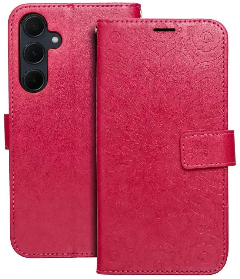 Oem MEZZO Book dėklas skirtas Samsung Galaxy A35 5G mandala magenta