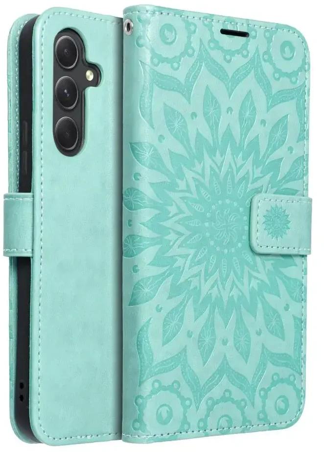 Telefono dėklas Oem MEZZO Book skirtas Samsung A54 5G, žalios spalvos