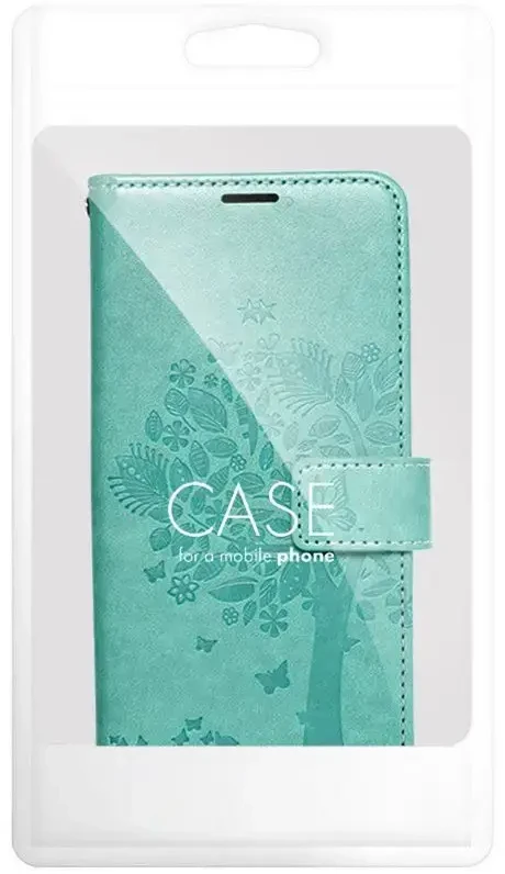 Dėklas Forcell Oem Flip case for iPhone 13 Mezzo Book medžio žalias