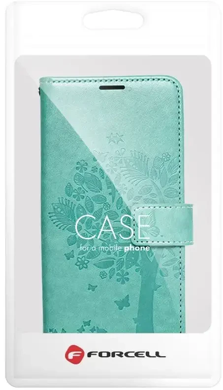 Forcell Oem MEZZO Book dėklas skirtas Samsung Galaxy A32 LTE ( 4G ) medžio žalios spalvos