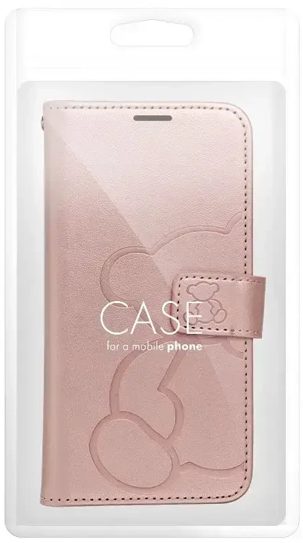 Oem MEZZO Book dėklas skirtas Samsung Galaxy A56 5G teddy bear rose auksinis