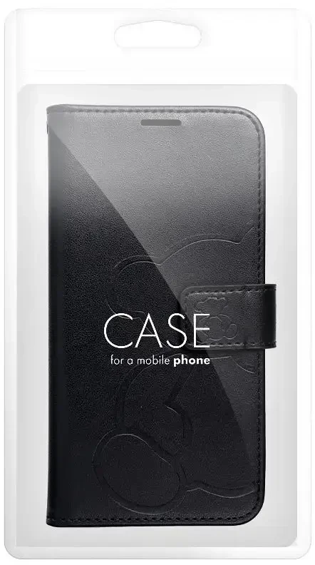 Oem MEZZO Book dėklas skirtas Samsung Galaxy A56 5G teddy bear juodos spalvos