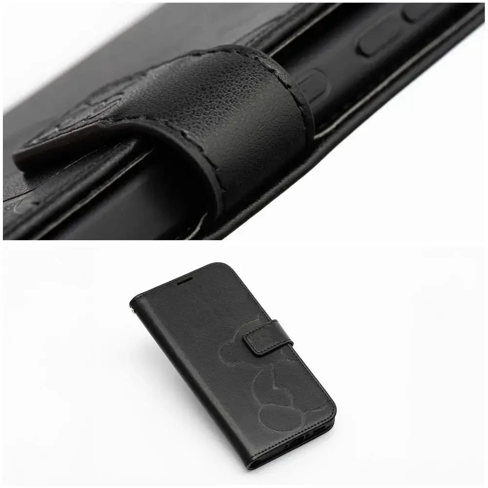 Oem MEZZO Book dėklas skirtas Samsung Galaxy A56 5G teddy bear juodos spalvos
