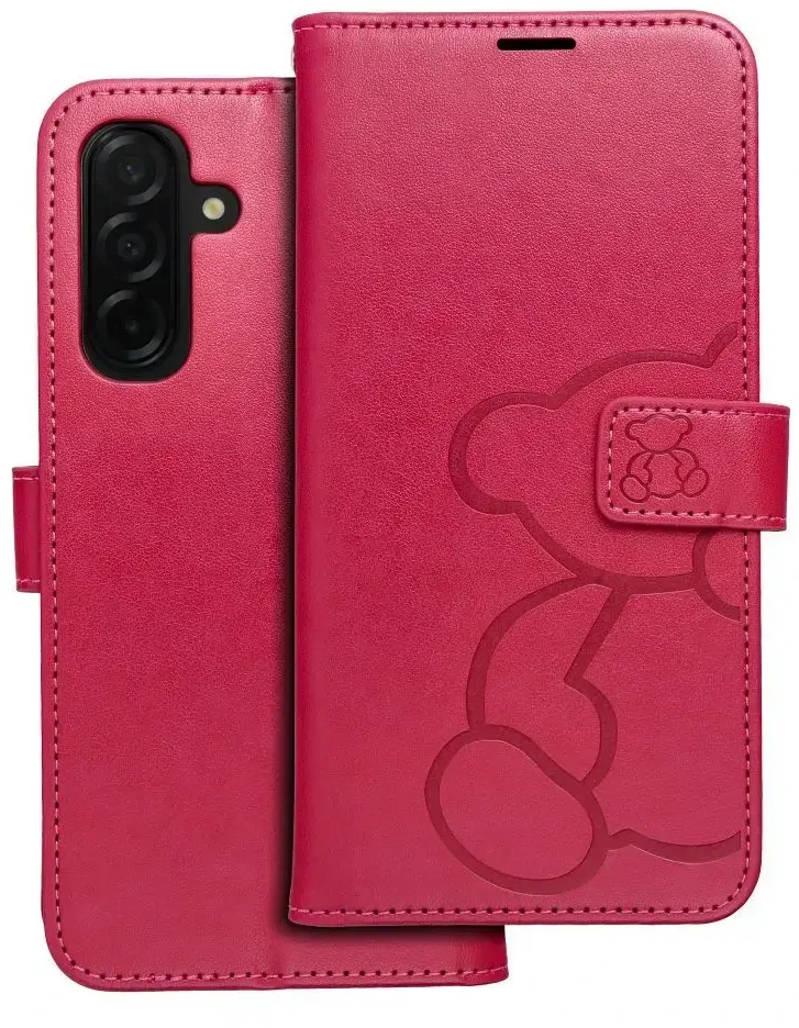 Oem MEZZO Book dėklas skirtas Samsung Galaxy A26 5G teddy bear magenta