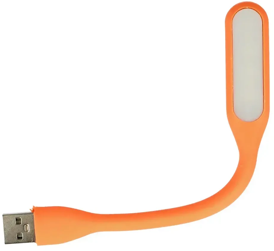 Oem Topt Mini LED Lamp Silicone USB Oranžinis