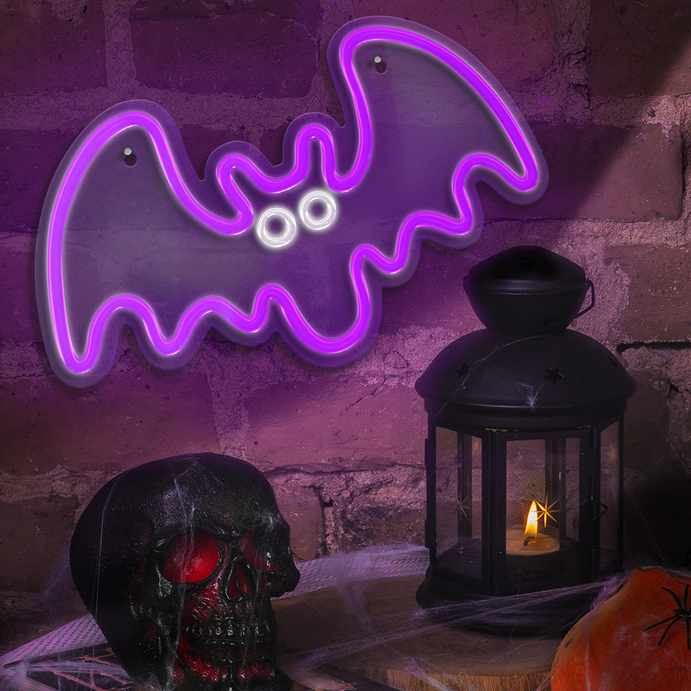 TelForceone Neoninis PLEXI LED FLYING BAT violetinės spalvos inis FPNE11"Forever" šviesiai