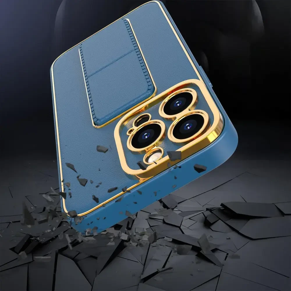Hurtel New Kickstand dėklas telefonui Samsung Galaxy A12 5G su stoveliu juodos spalvos