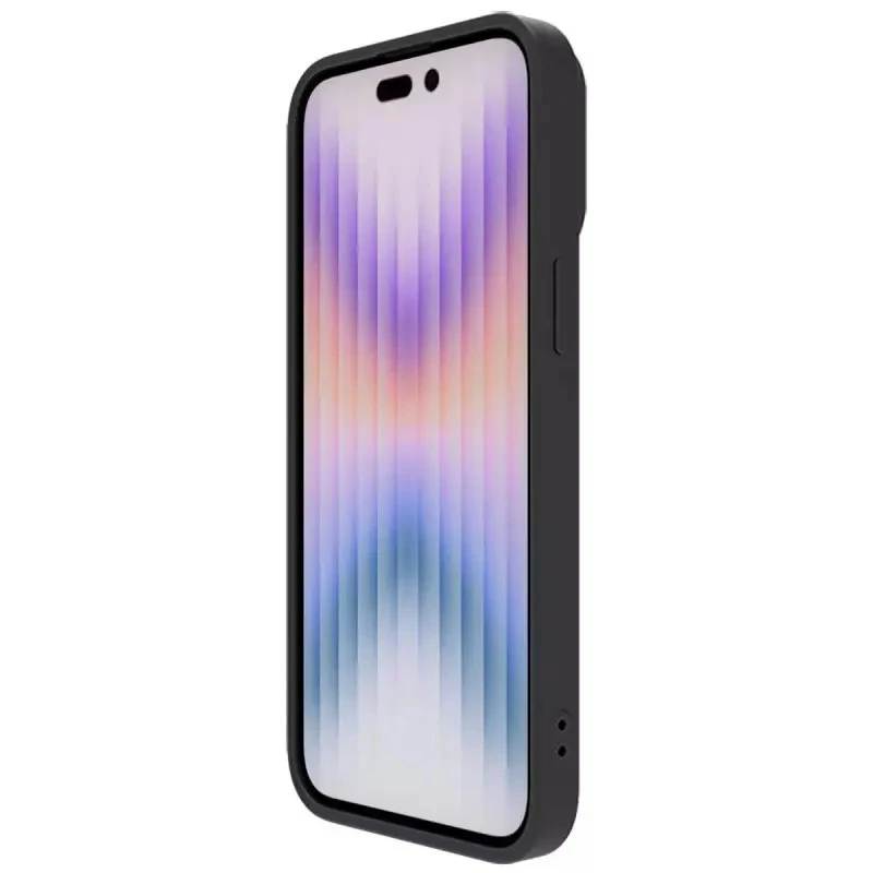 Dėklas Nillkin CamShield Silky Silicone Apple iPhone 15 Plus juodas