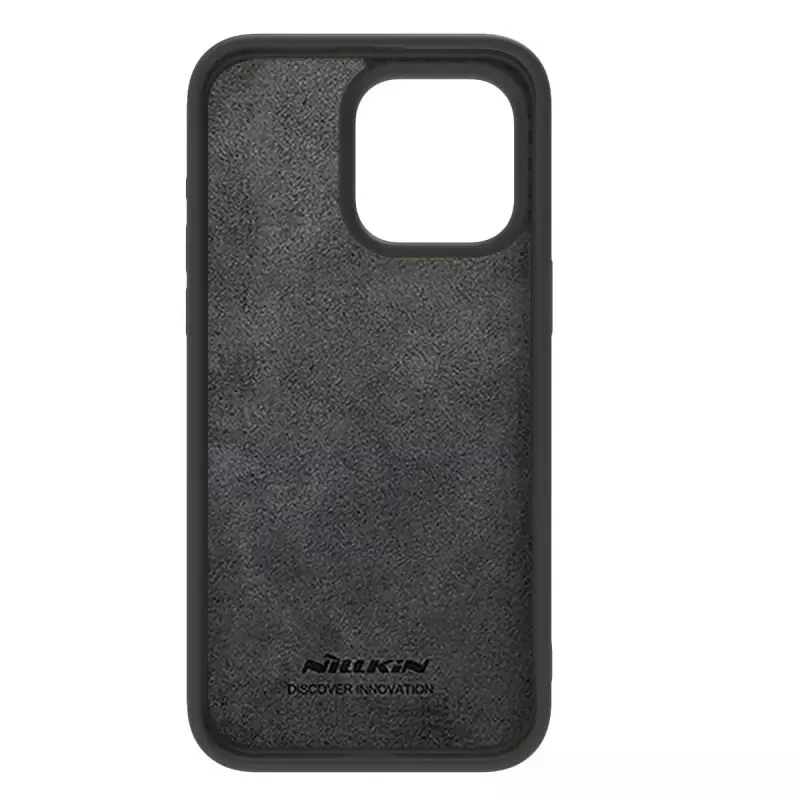Dėklas Nillkin CamShield Silky Silicone Apple iPhone 15 Plus juodas